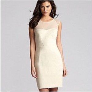 Gianni Bini Anastasia Nude Sweetheart Illusion Mini Sleeveless Sheath Dress 2